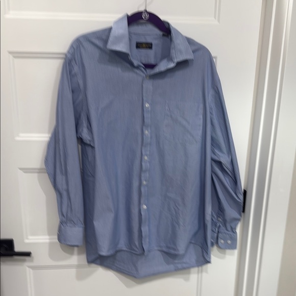 Club Room Blue Casual Button Down Shirt - Picture 1 of 3